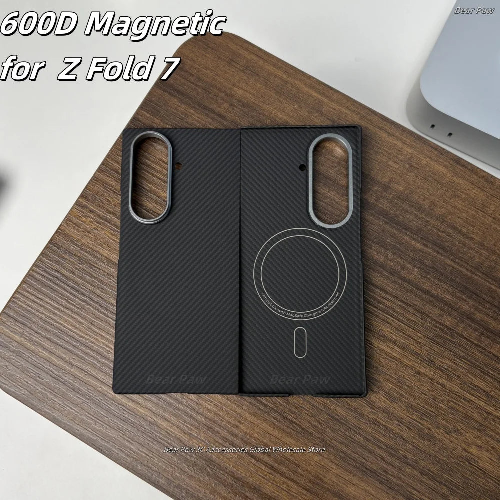 Echtes Fiber Magnet Case für Galaxy Z Fold 7/6 S25