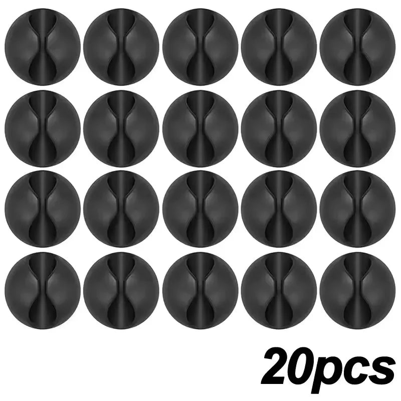 Mini Kabel Organizer Clips 5/50 Stück für Schreibtisch