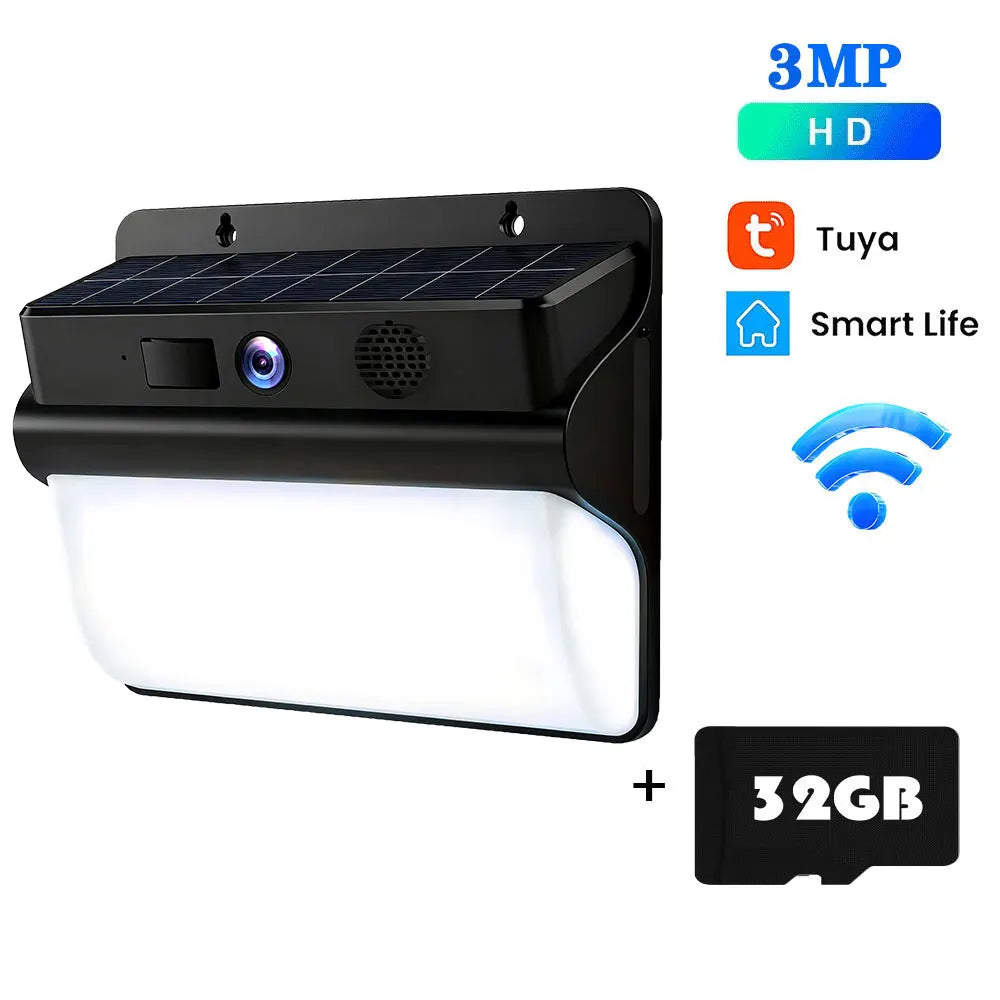 2K solar camera with Wi-Fi, battery & color night vision