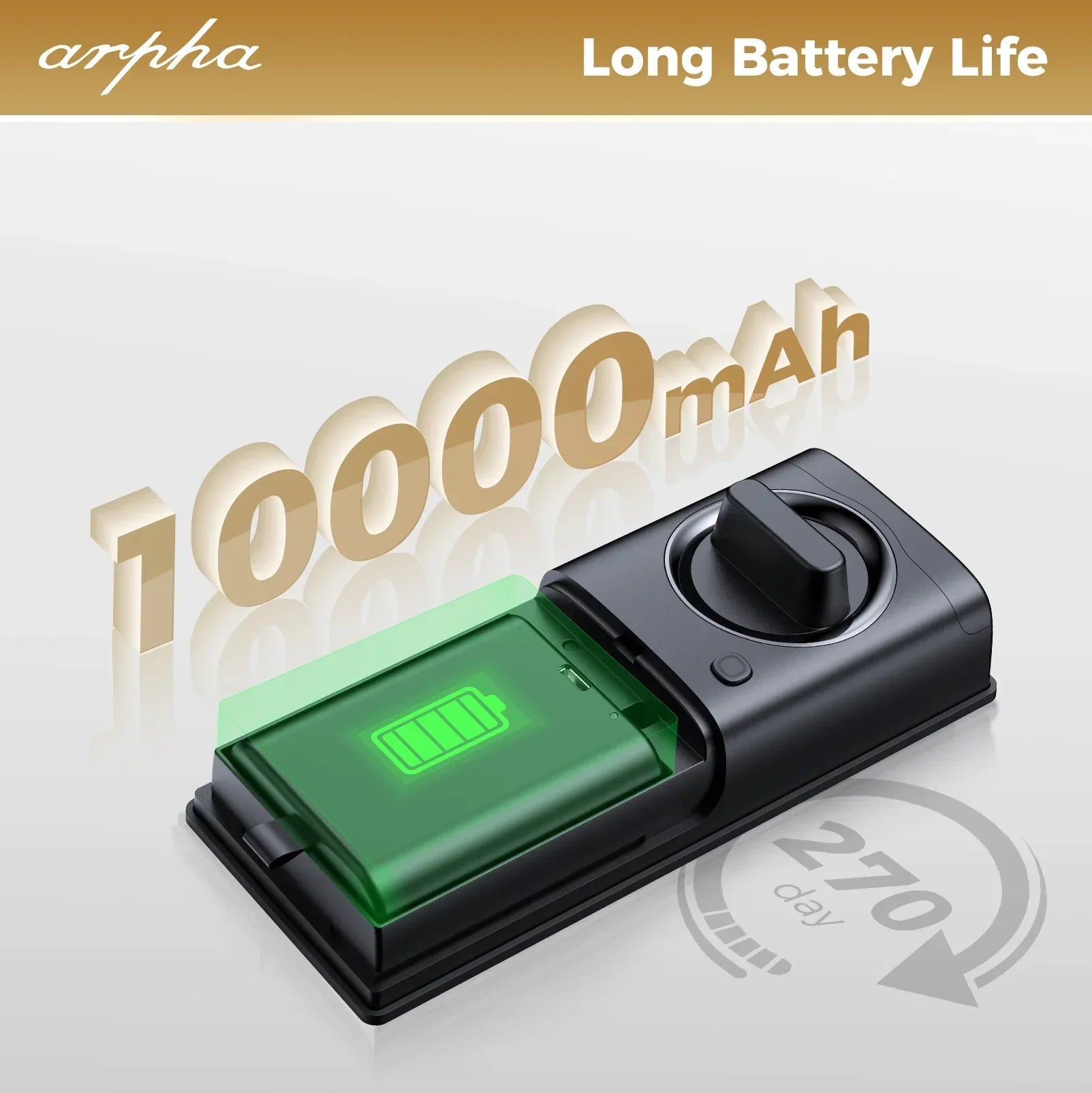 Smartes Türschloss mit Kamera & WLAN 10000mAh