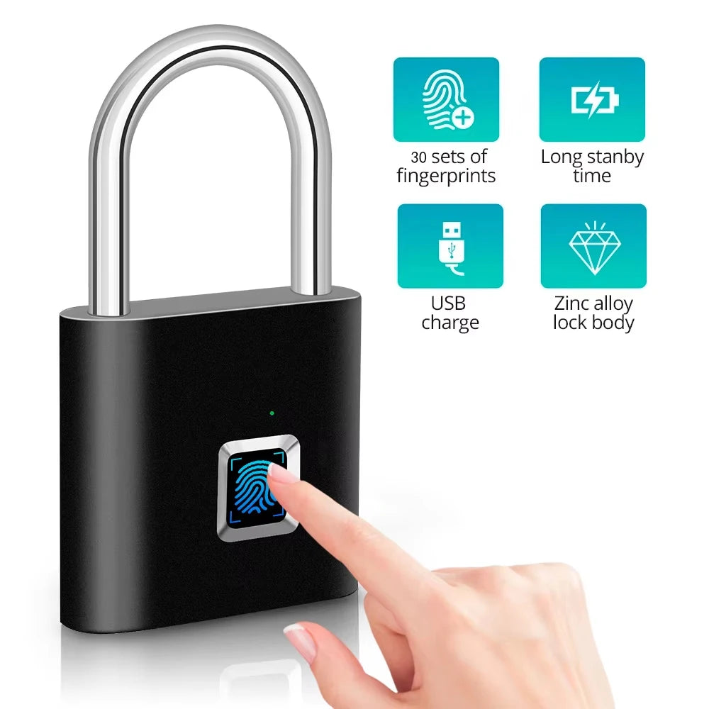 USB Fingerabdruck Vorhängeschloss wasserdicht