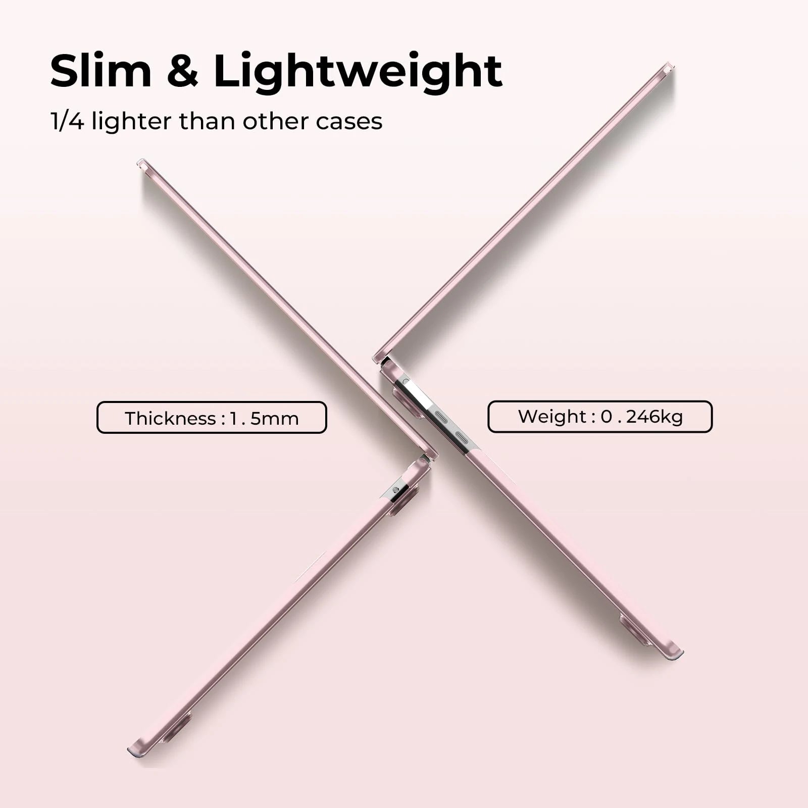 EooCoo Hülle für MacBook Air 13/15 Zoll