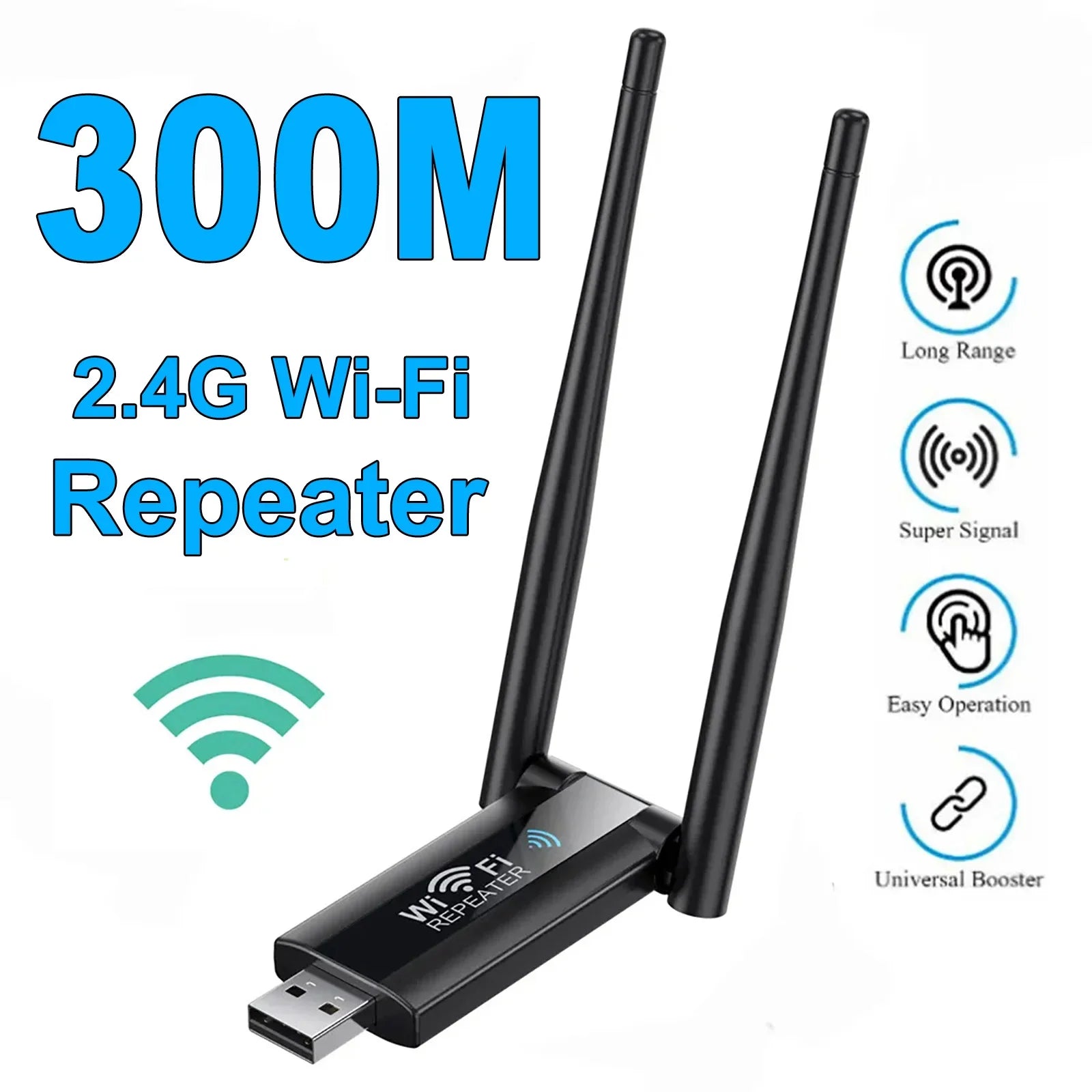 300Mbps USB WiFi Repeater für langes Signal