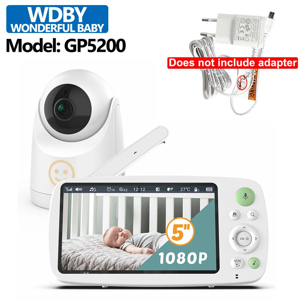 5-inch Wireless Baby Monitor with Night Vision and Audio