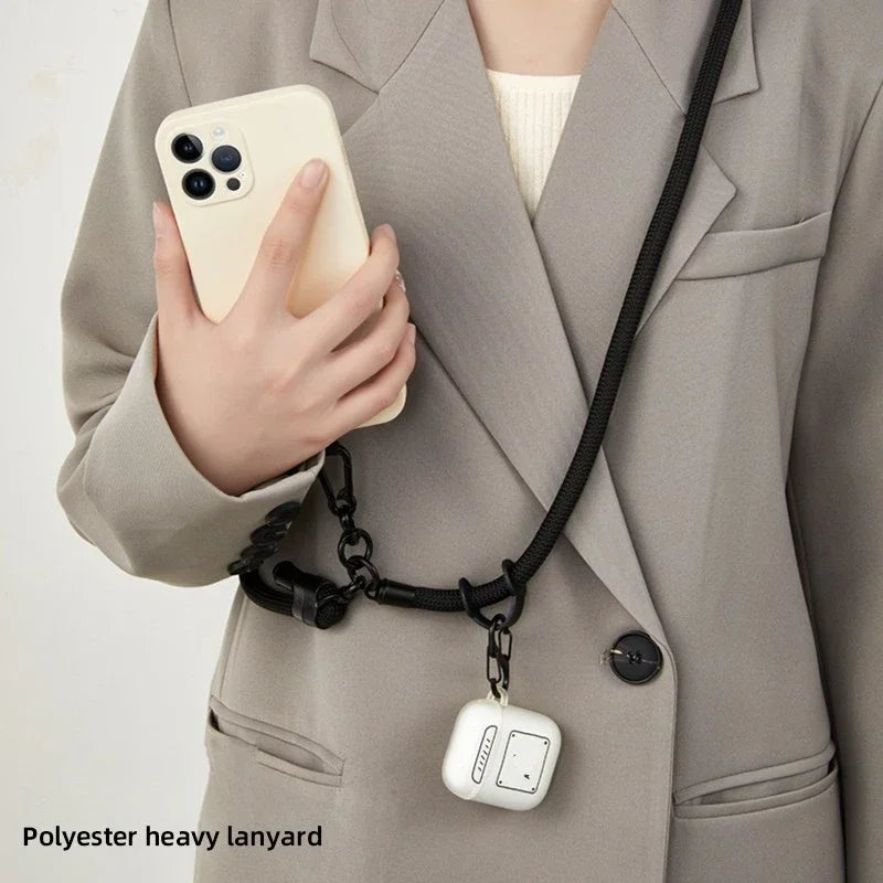 Adjustable 10mm phone lanyard, 120cm, for iPhone