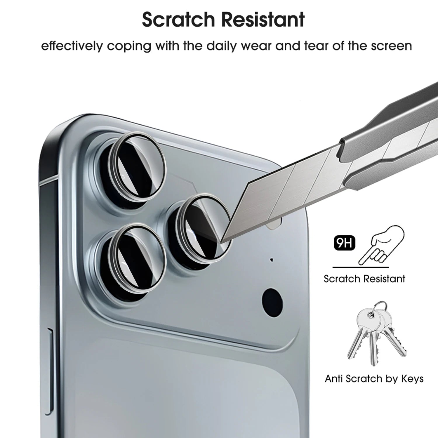 Camera lens protector set for iPhone 17 series