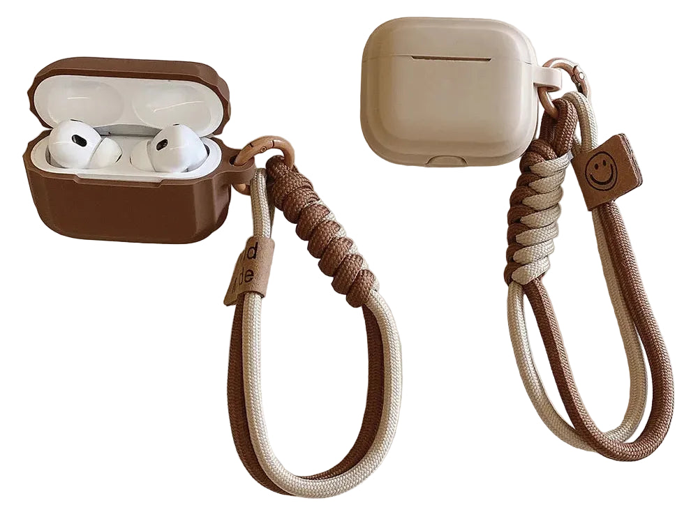 Cute silicone case for AirPods Pro 1 & 2 with strap