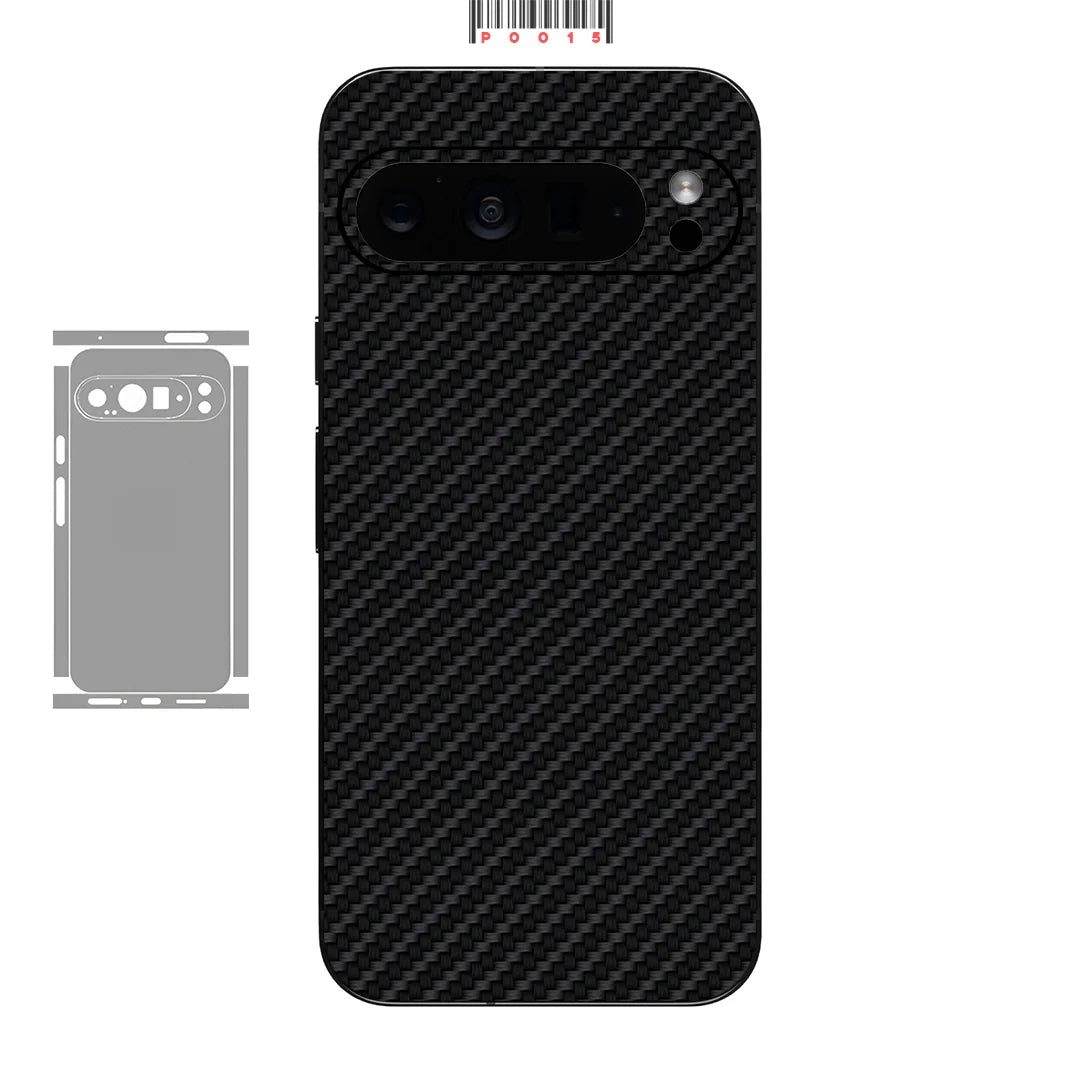 Kohlefaser Hautfolie für Pixel 9–7 Pro