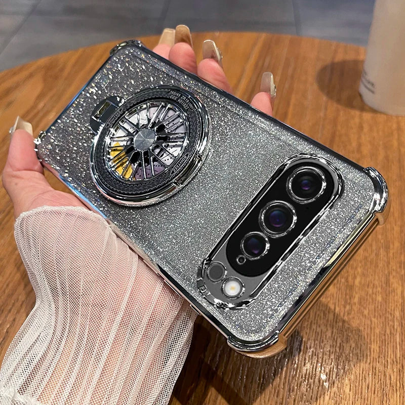 Glitzernde Silikonhülle für Google Pixel 10