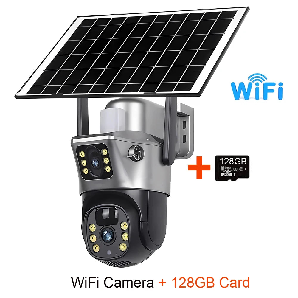 4G Solar IP Kamera Dual 8MP 4K Outdoor Sicherheit