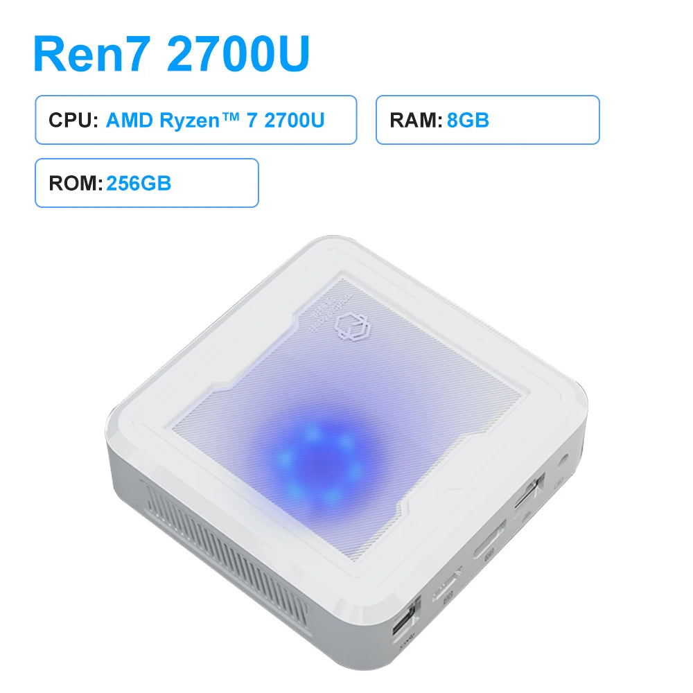 Gemachine RGB AMD Ryzen 7 Mini PC Windows 11 Gamer