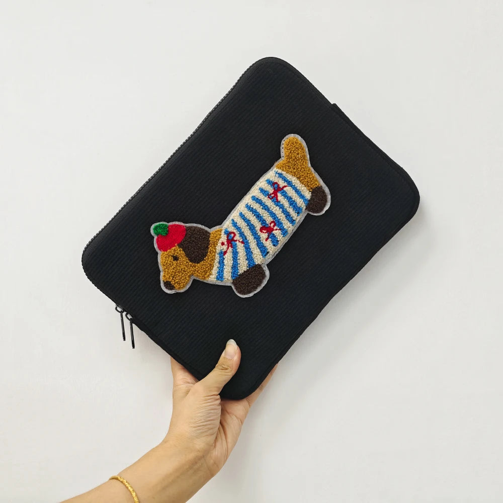 Niedliche Wursthund-Laptoptasche 14–16 Zoll