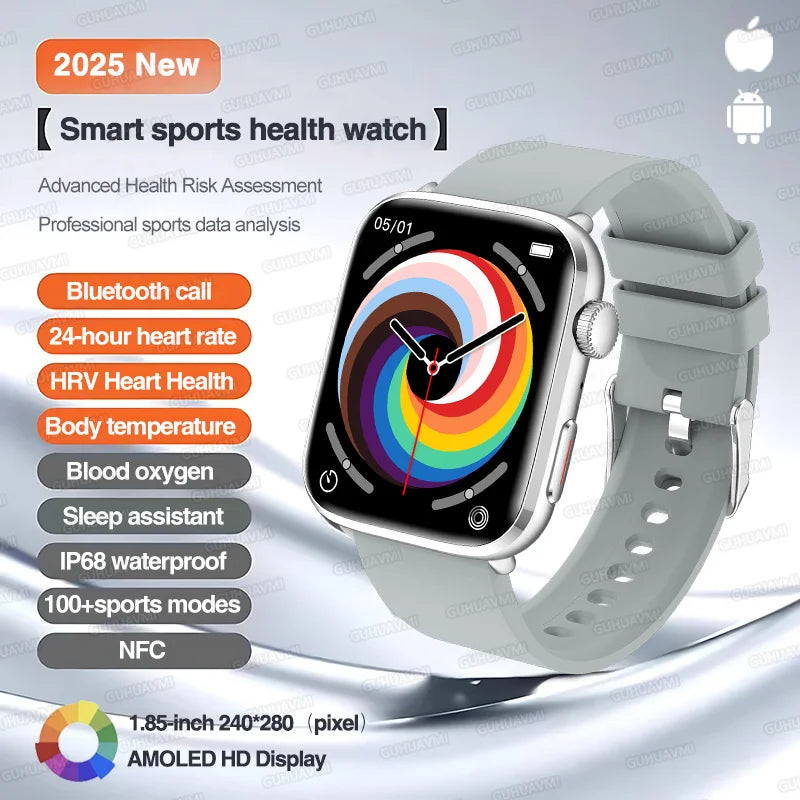 Classic Smartwatch 2025 Men Women GPS NFC AMOLED