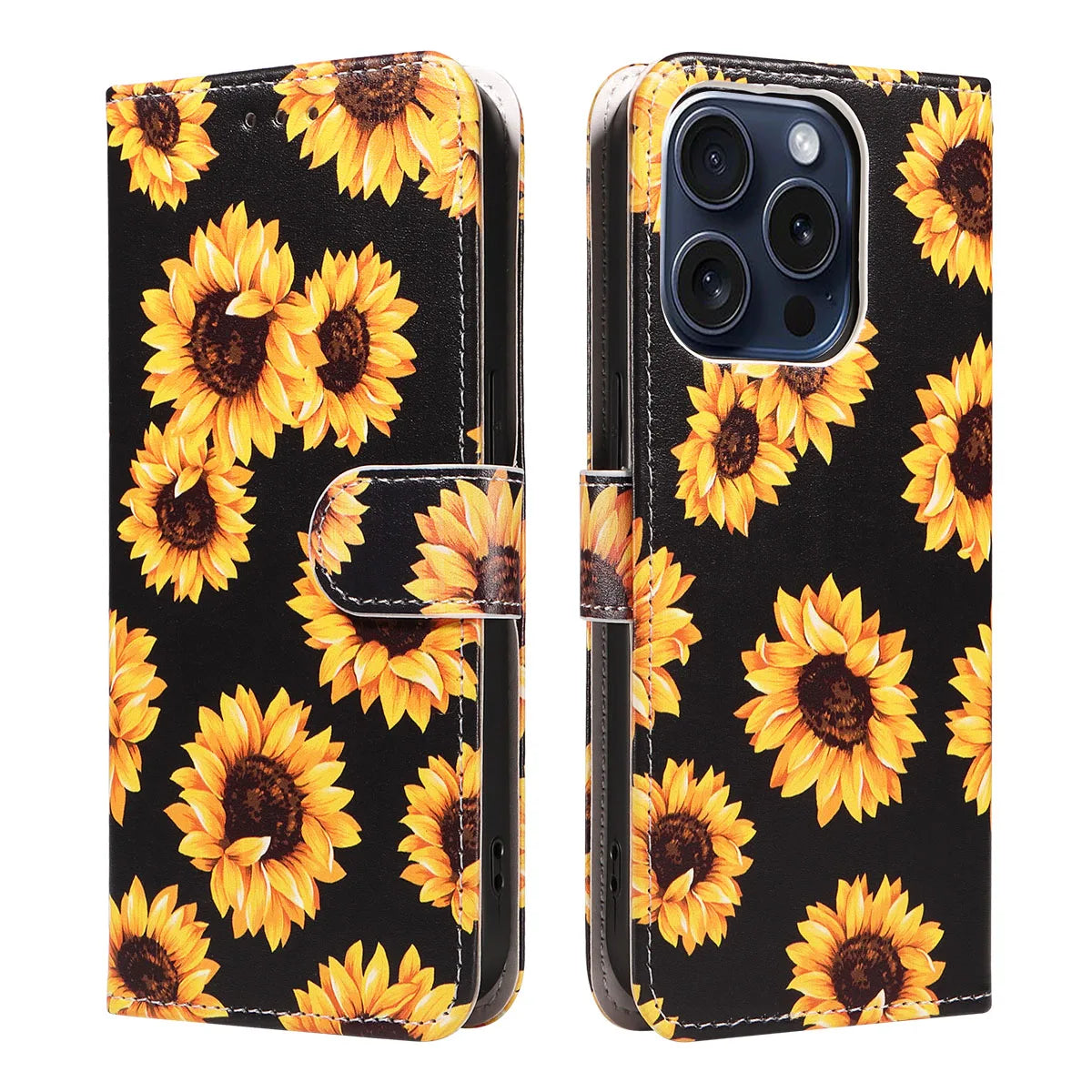 Stilvolle PU Leder Hülle für Galaxy S25 mit Kartenfach