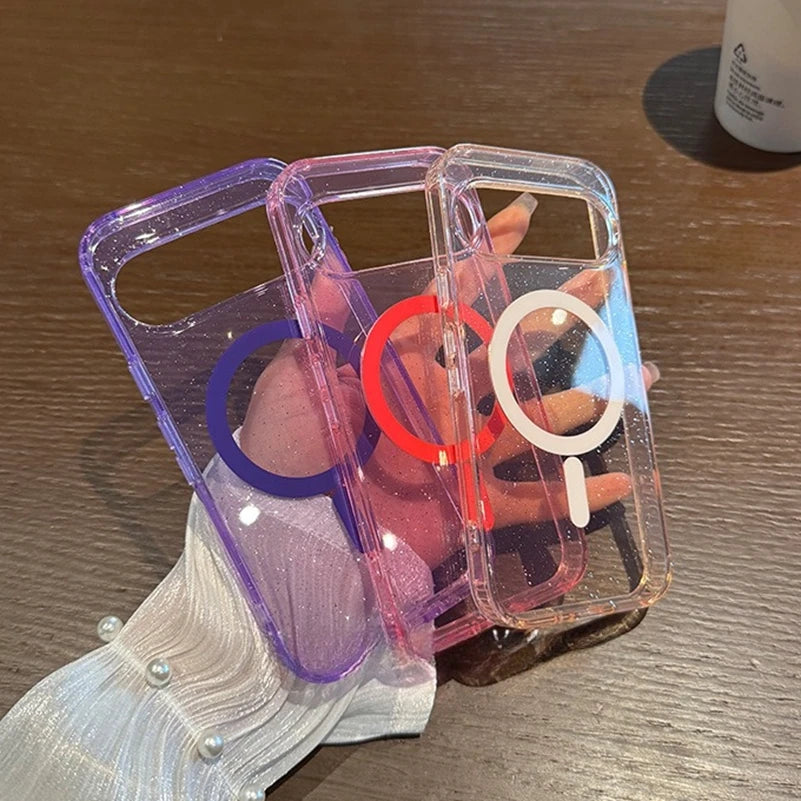 Glitzernde Magsafe-Hülle für Pixel 8–10