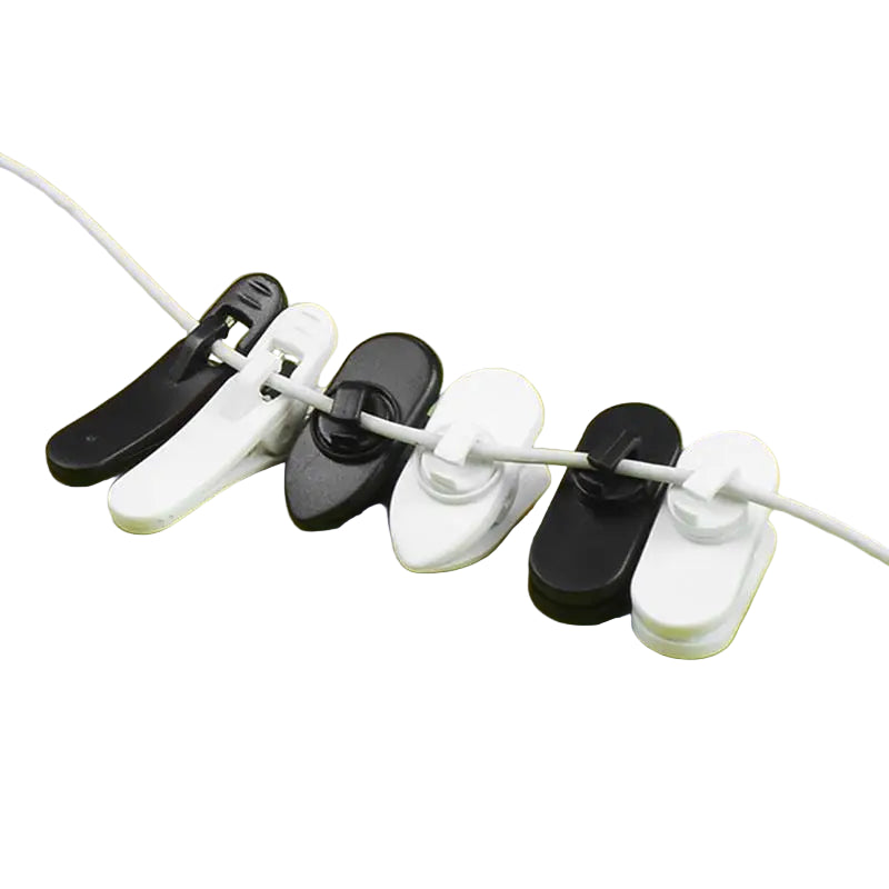 Kopfhörer Kabelclips 10er Set für MP3 & Handy