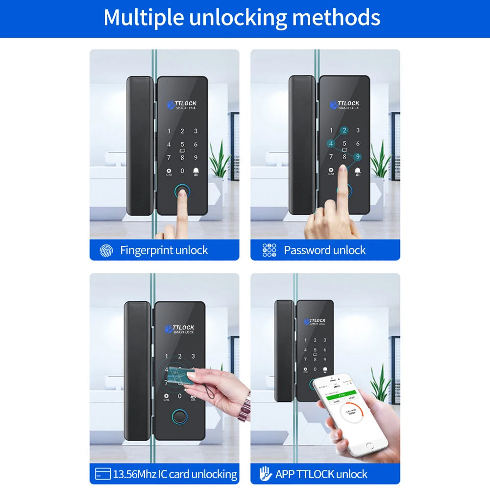 Smart Glas Türschloss mit TTLock App & G2 Gateway