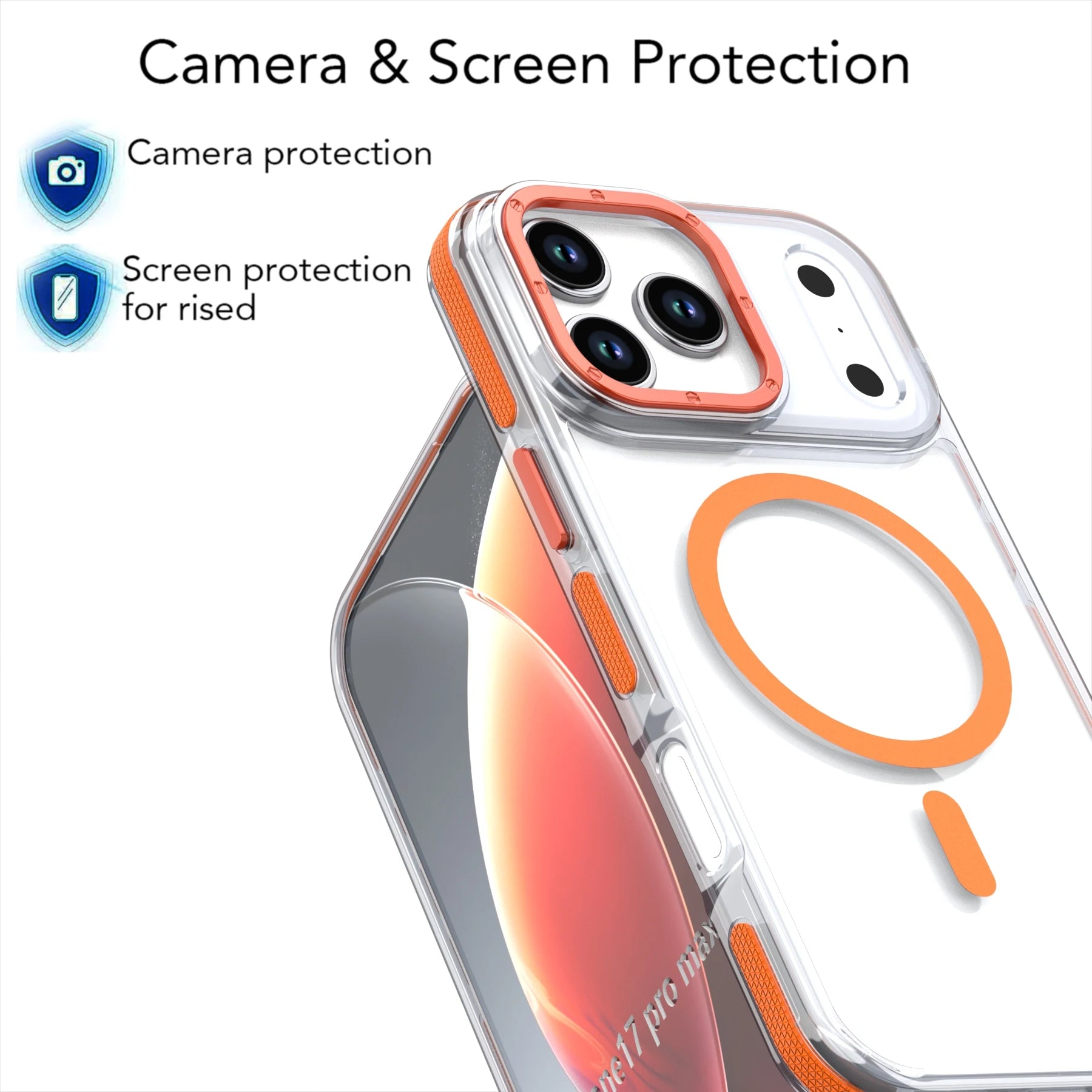 Luxuriöse magnetische Magsafe Clear-Hülle für iPhone