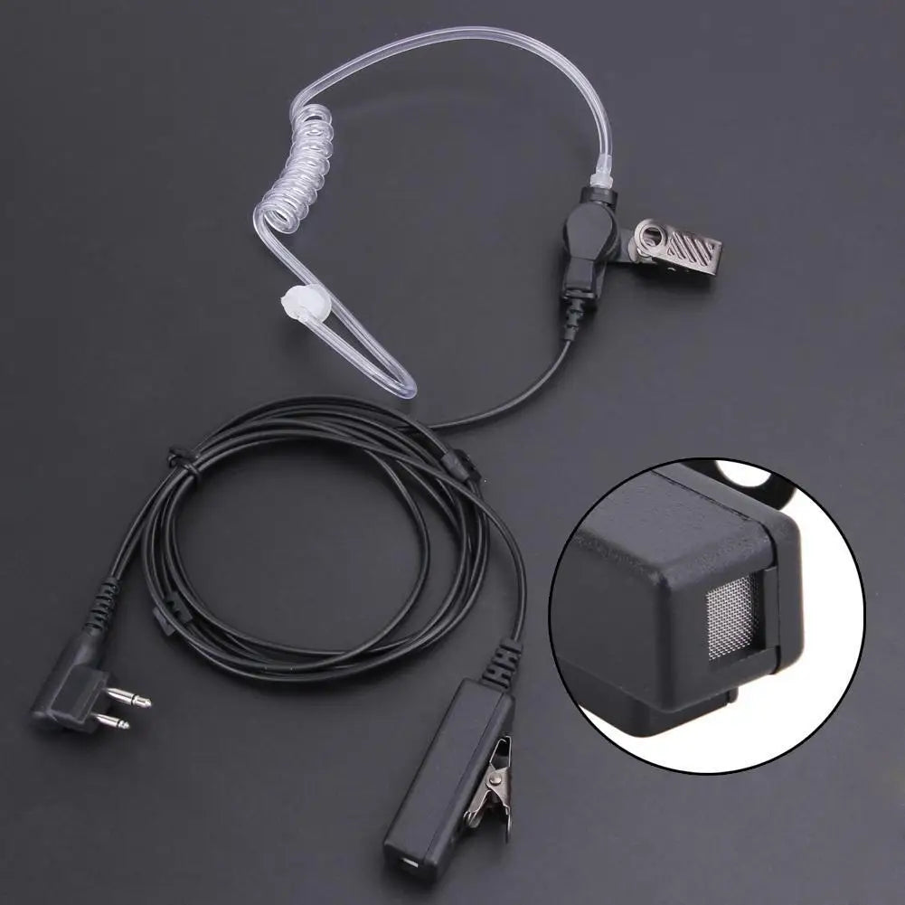 2Pin Covert Acoustic Tube Earpiece Headset Volume Control Ear Hook for Motorola Two Way Radios Accessories