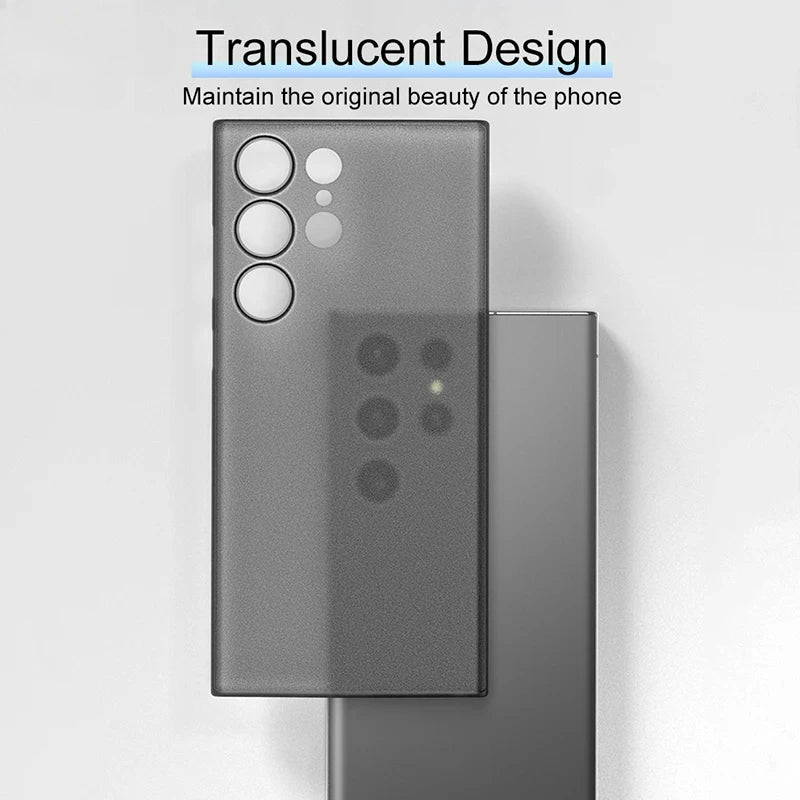 Ultra Dünne Matte Hülle für Samsung S23-25 Ultra