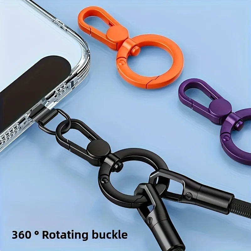 Edelstahl Handy-Lanyard mit 360° Drehclip