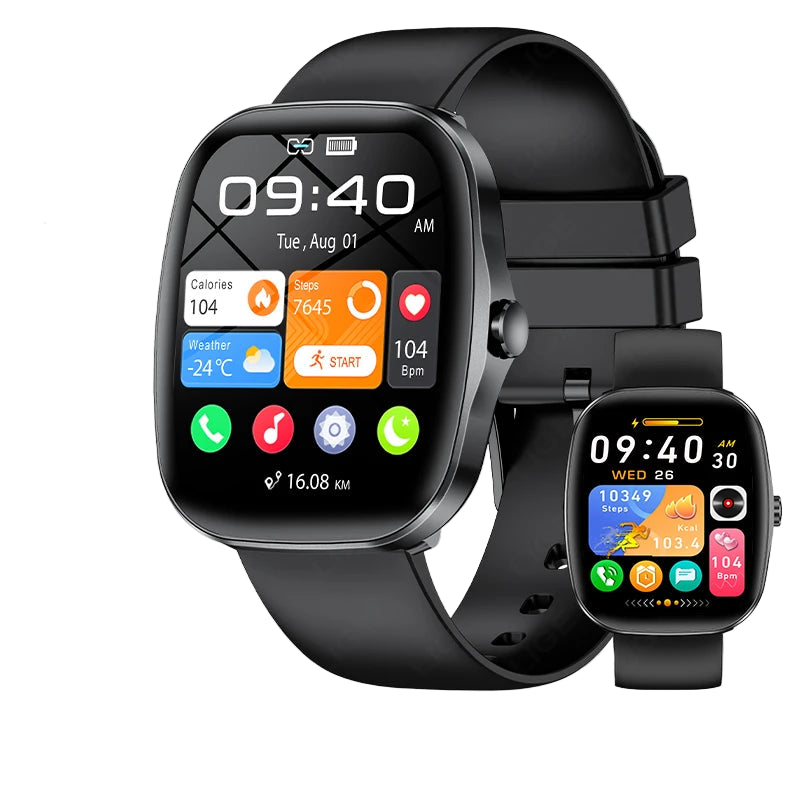 Elegante Smartwatch mit HD Touch & Herzfrequenz