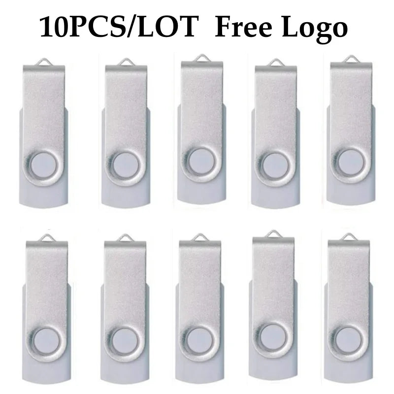 10 Stück USB 2.0 Stick 4–64GB mit Logo