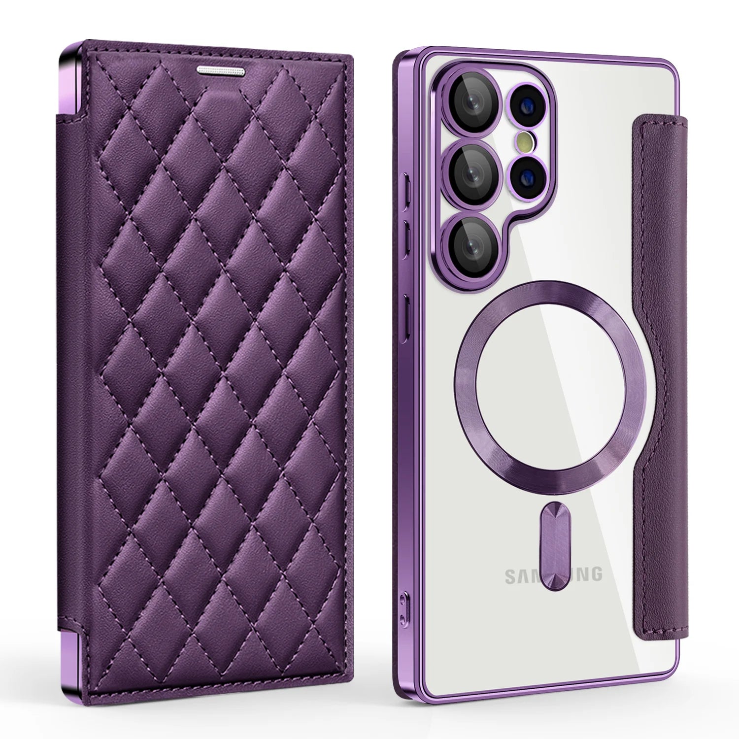 Flip Lederhülle für Samsung Galaxy S25 Ultra S24 FE