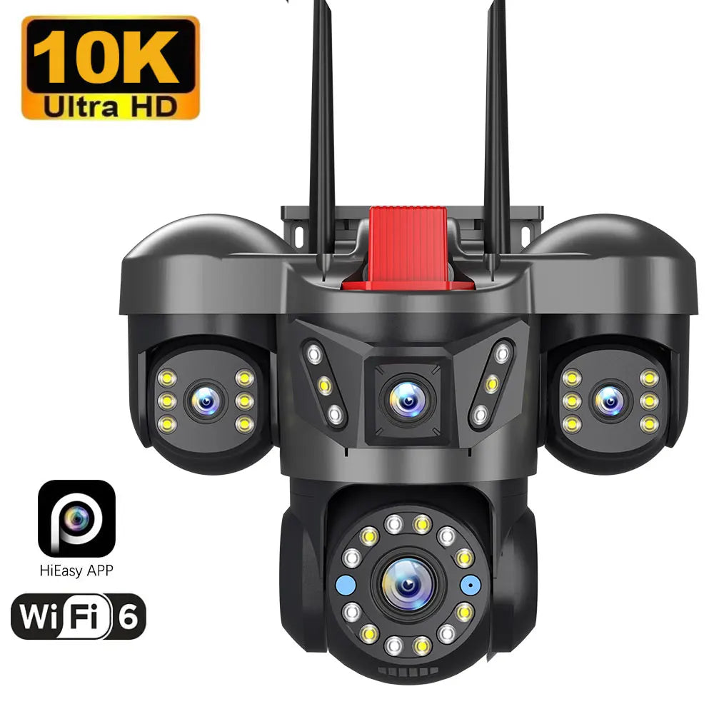 360° Outdoor WLAN-Kamera mit 4 Objektiven & 16x Zoom