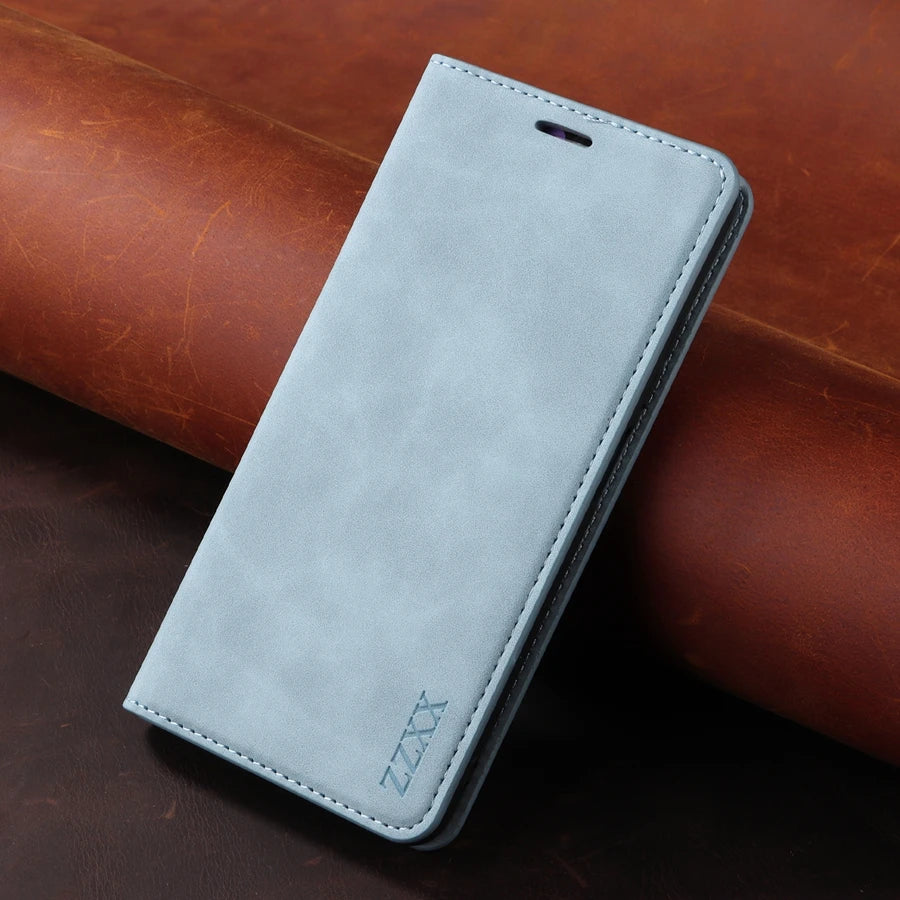 Flip Leder Wallet Hülle für Xiaomi Modelle
