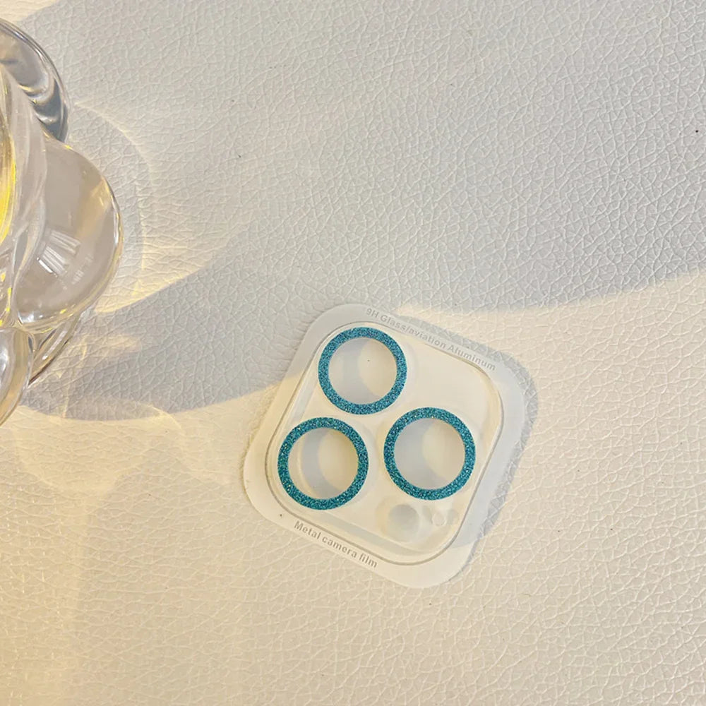 Glitter camera lens protector for iPhone