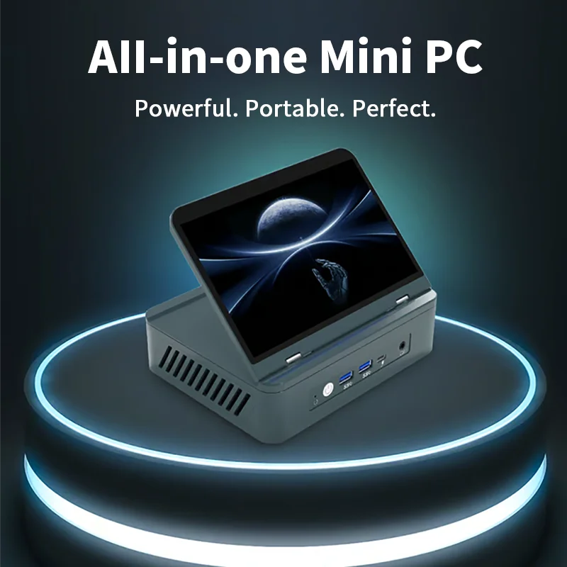 7-Zoll Mini-PC 8-Kern DDR5 2x LAN 2,5G WiFi6 BT5.2