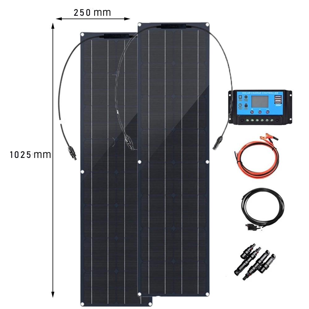 50W 12V Solarmodul Starter Kit für Wohnmobil & Camper