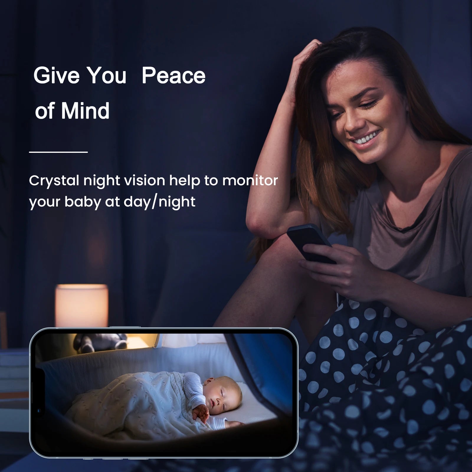 WLAN 1080P Innenkamera mit 360° PTZ und Nachtsicht