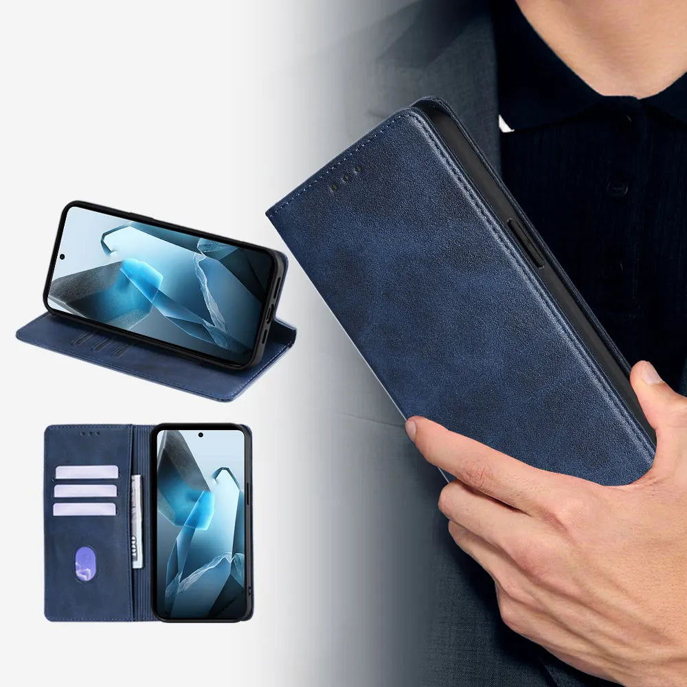 Klassische Leder Brieftasche Hülle OnePlus