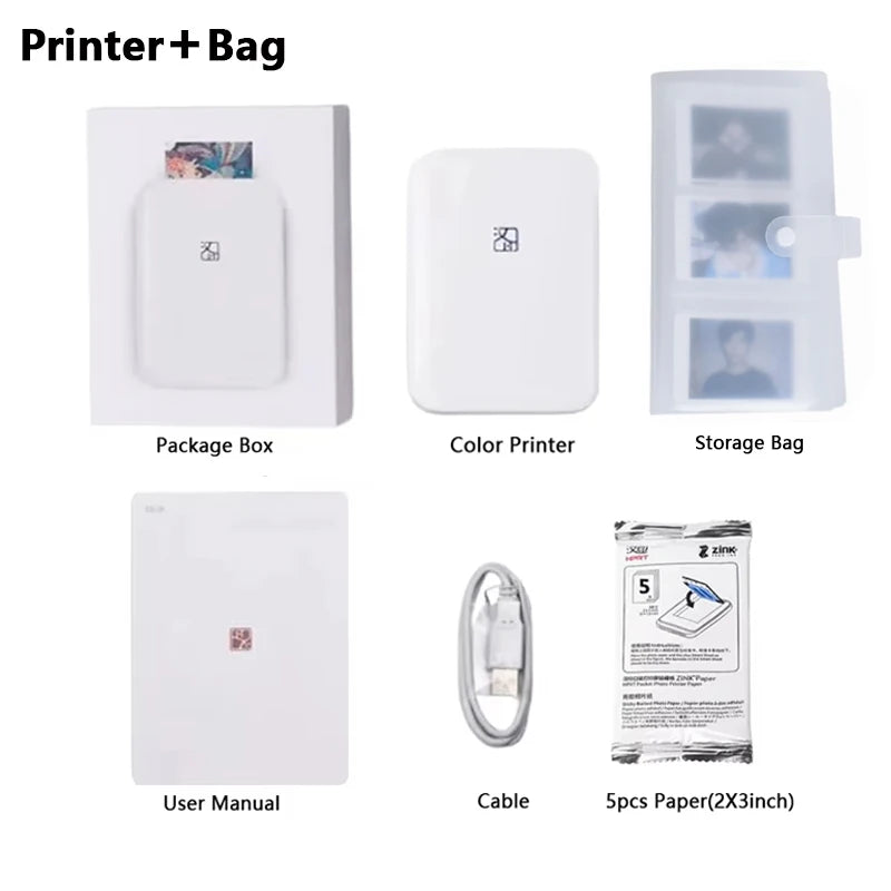 HPRT MT53 Mobiler Fotodrucker 2x3 Zoll Bluetooth