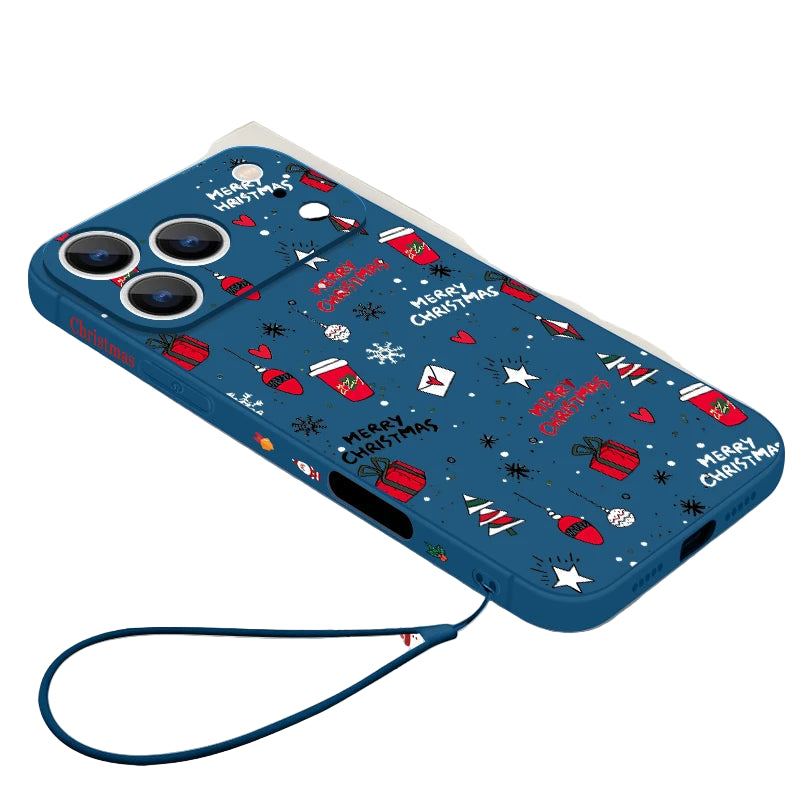 Weihnachts Handyhülle für iPhone 17 Pro Max mit Band