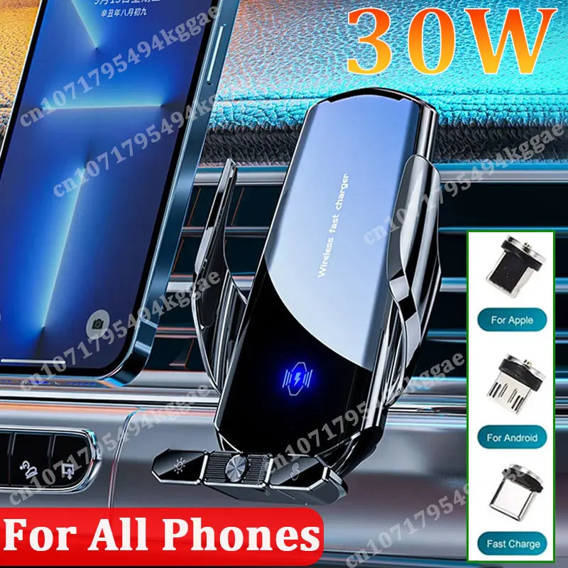 30W Magnetisches Kfz-Ladegerät Lüftungshalter