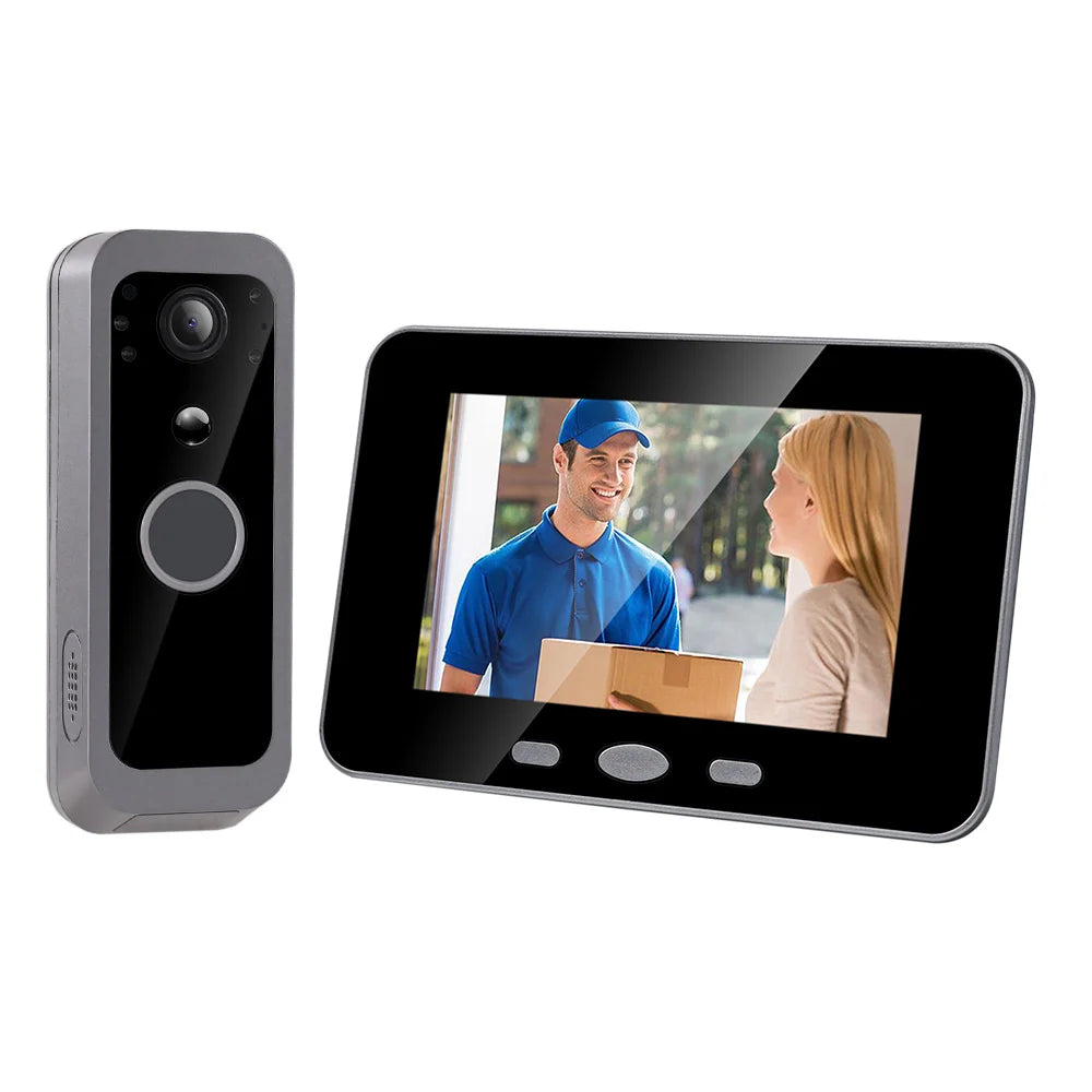 Drahtlose Video-Türklingel 4" LCD Bewegungserkennung