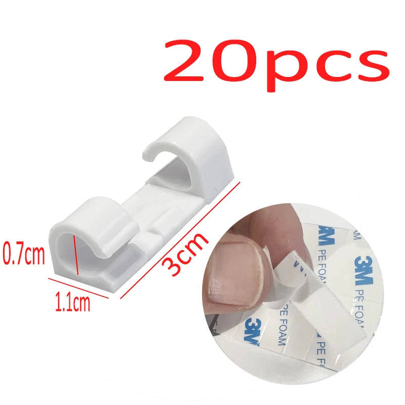 Selbstklebende Kabelclips USB 6 Stück Organizer