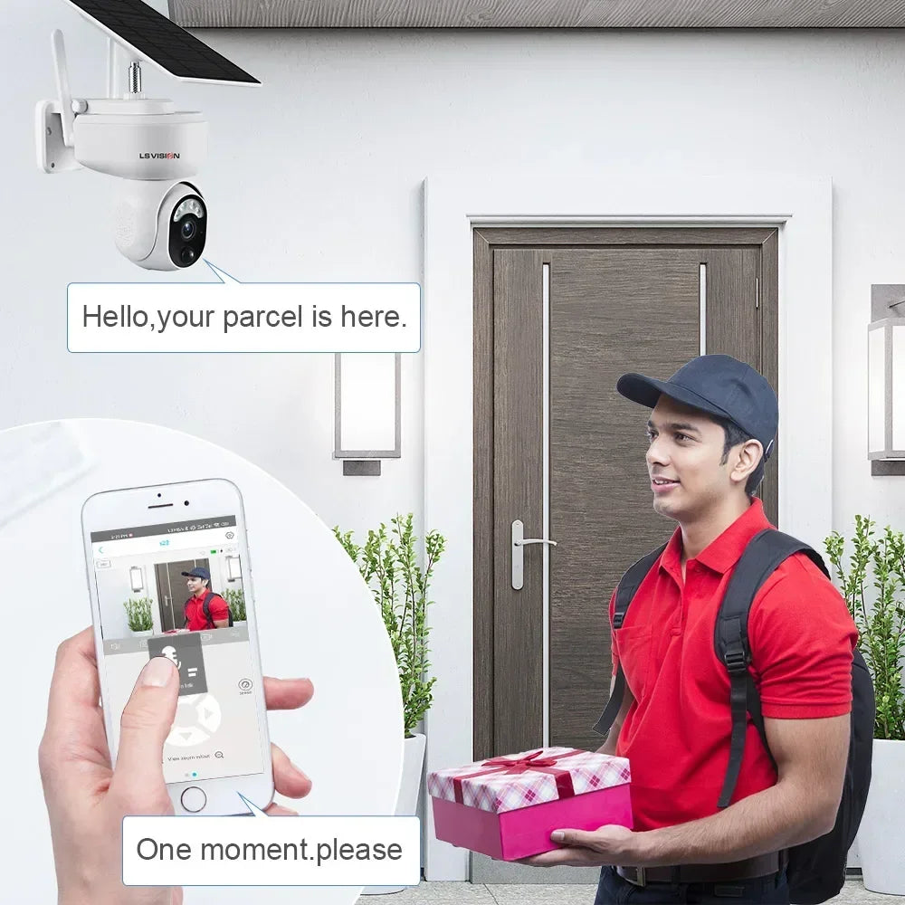 2K 4G Solar Überwachungskamera Outdoor PTZ WLAN