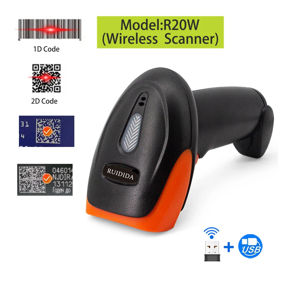 Wired 1D/2D barcode scanner USB