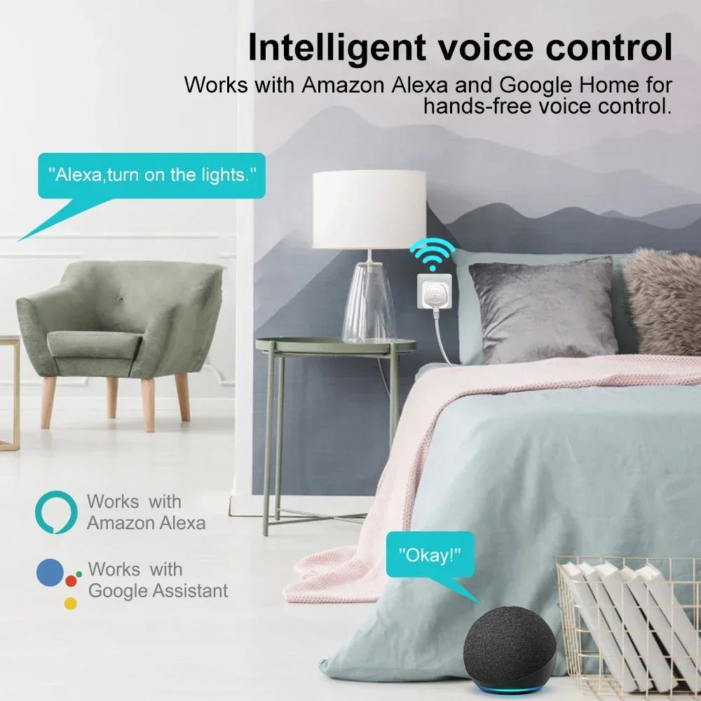 Tuya Smart Plug EU with App, Alexa & Power Metering