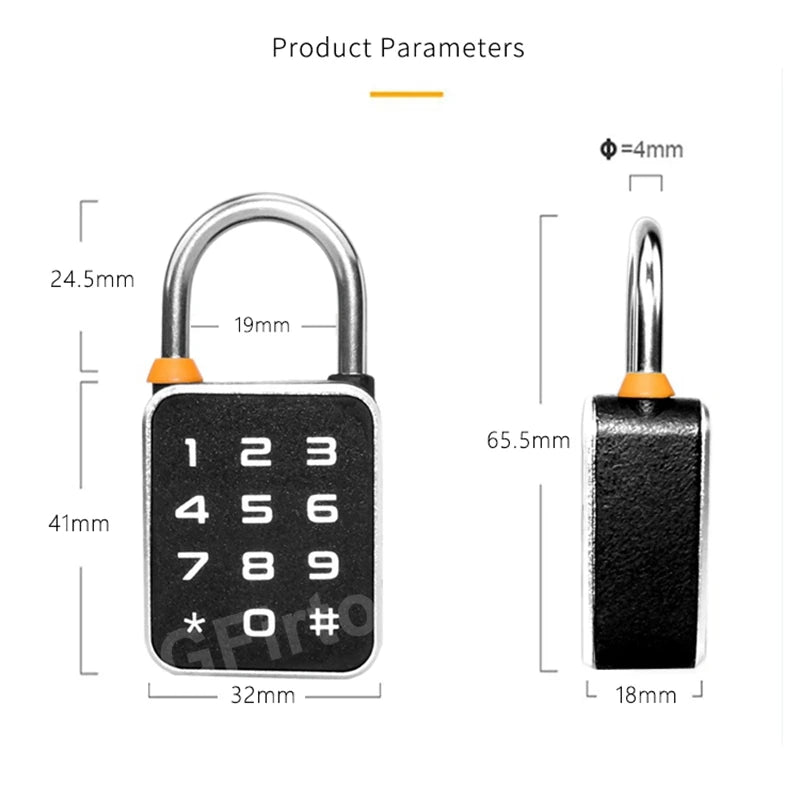 Mini Smart Vorhängeschloss mit Fingerabdruck & App