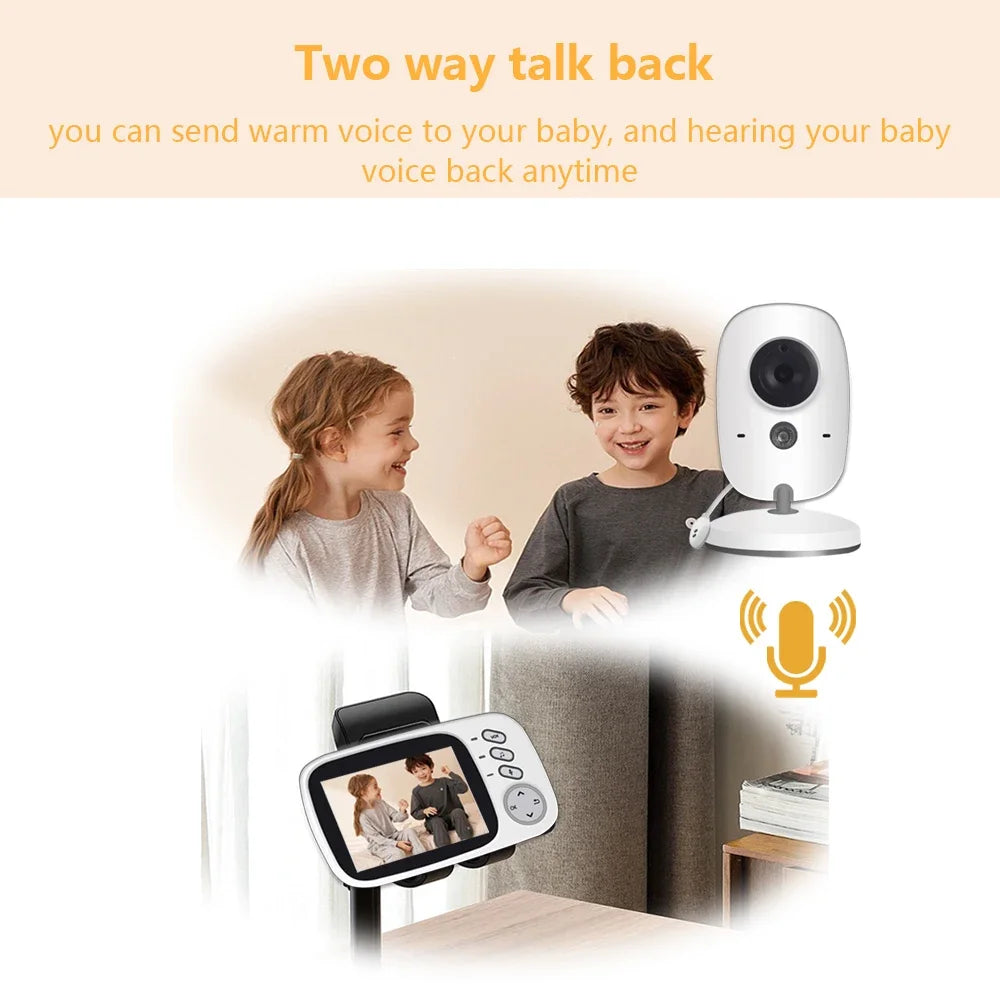 Elektronisches Babyphone mit Kamera 3,2 Zoll LCD