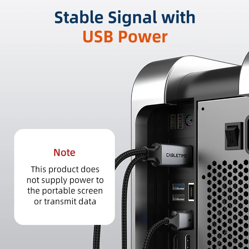 HDMI zu USB-C Kabel 4K60Hz für Spielekonsole