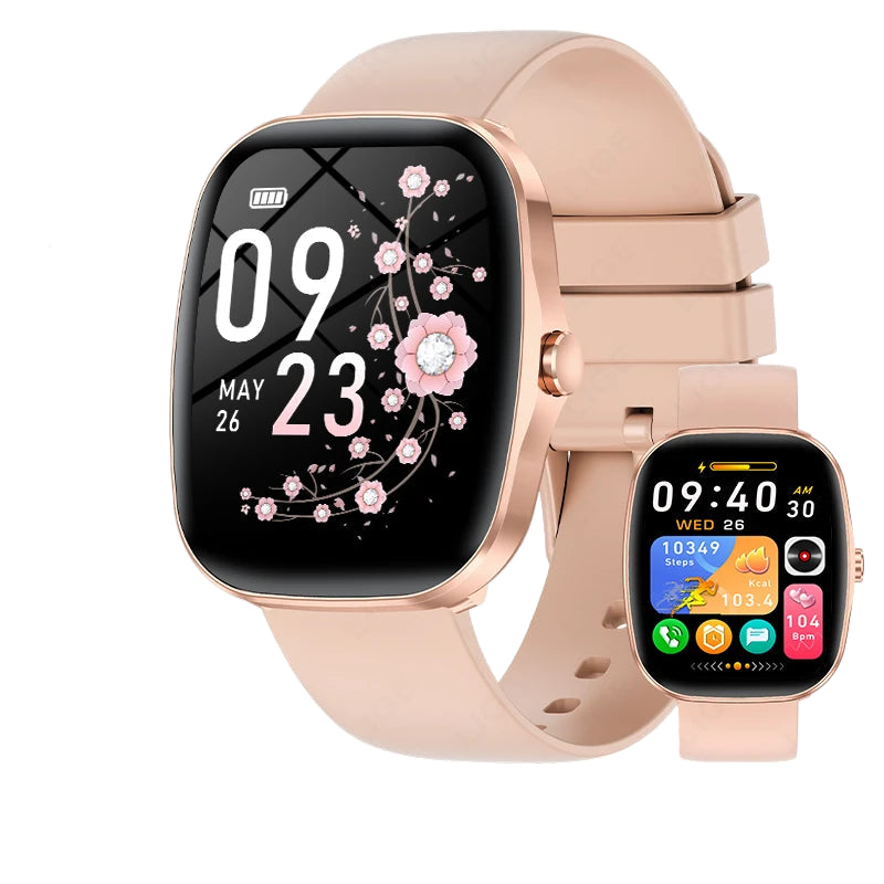 Elegante Smartwatch mit HD Touch & Herzfrequenz