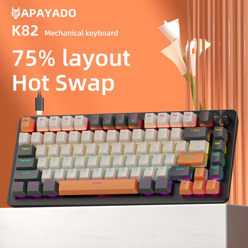 APAYADO 75% Mechanische Gaming-Tastatur