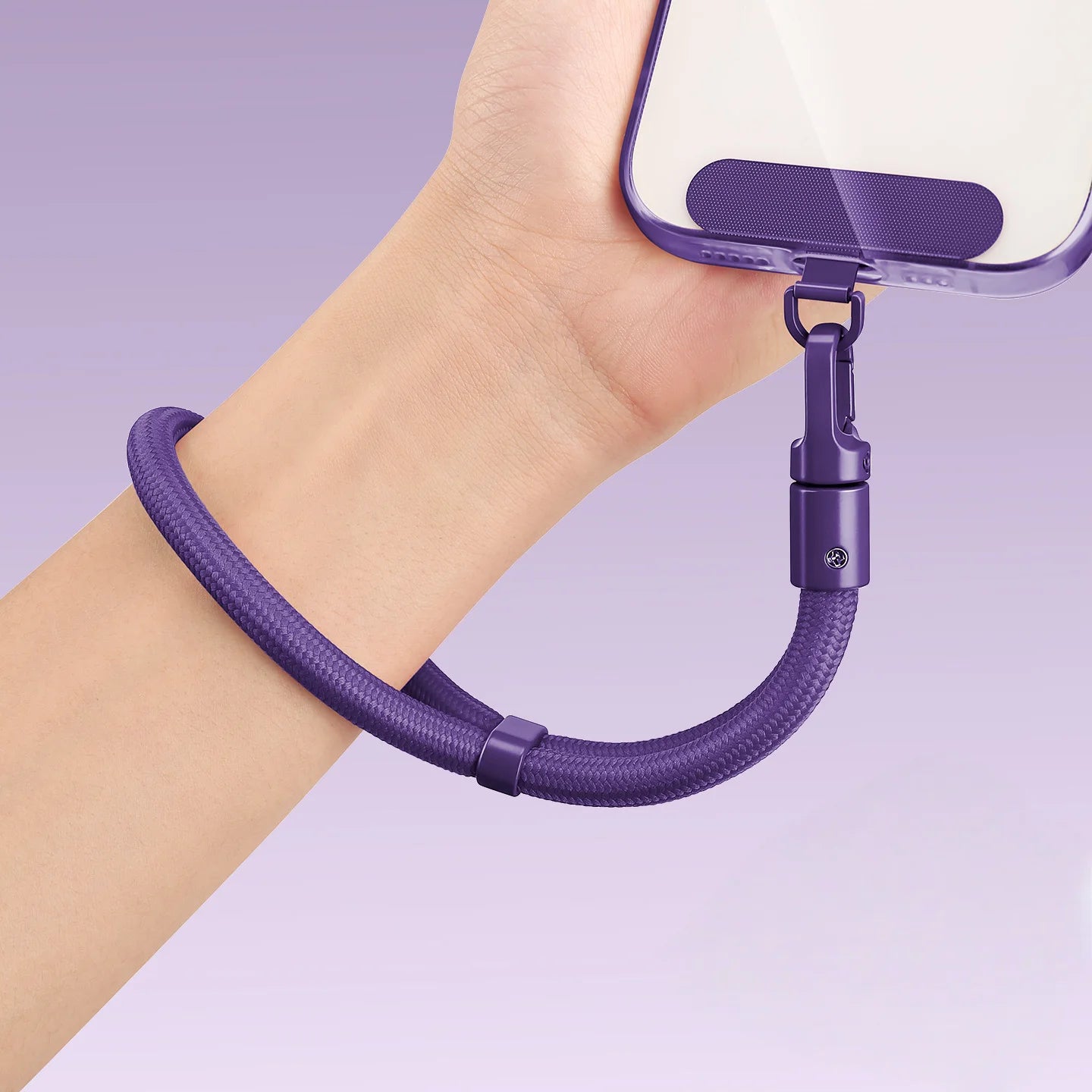 Kurzes Handy-Lanyard mit Anti-Drop-System, verstellbar