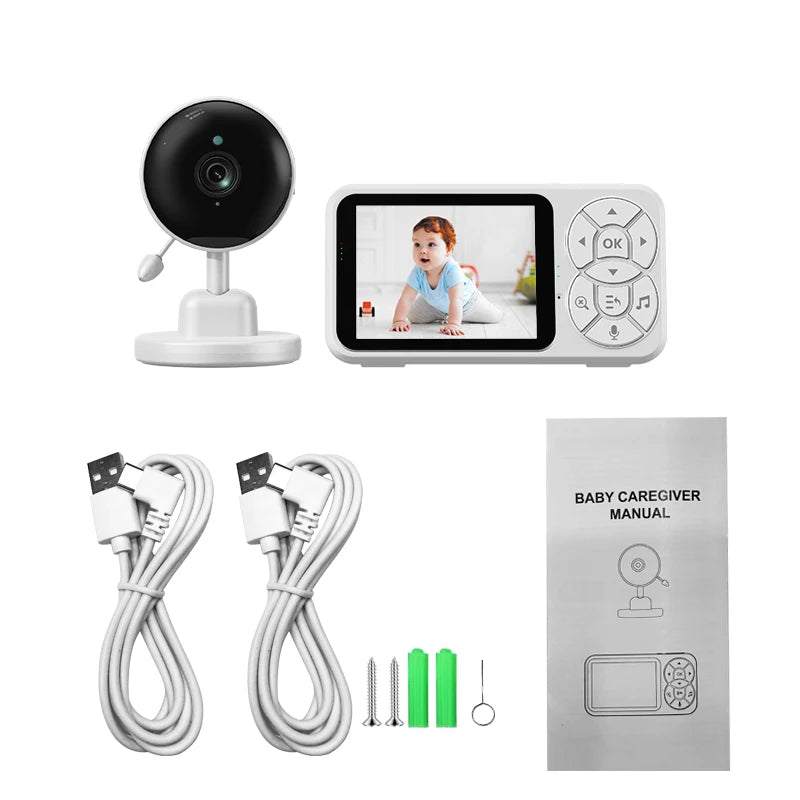 3.5 inch Baby Monitor RGB Night Light Night Vision